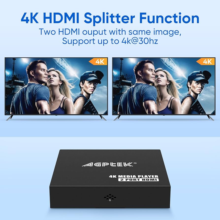Amazon.co.jp: 4K @ 30Hz メディアプレーヤー デュアルHDMI AV
